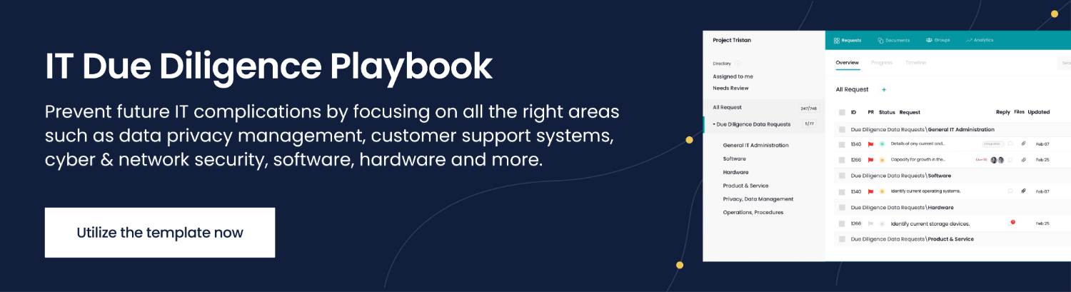 it due diligence playbook