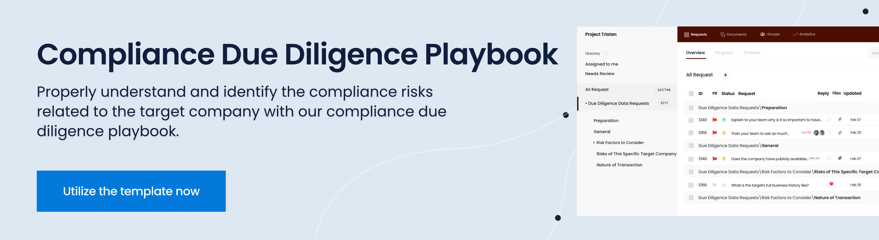 regulatory due diligence checklist