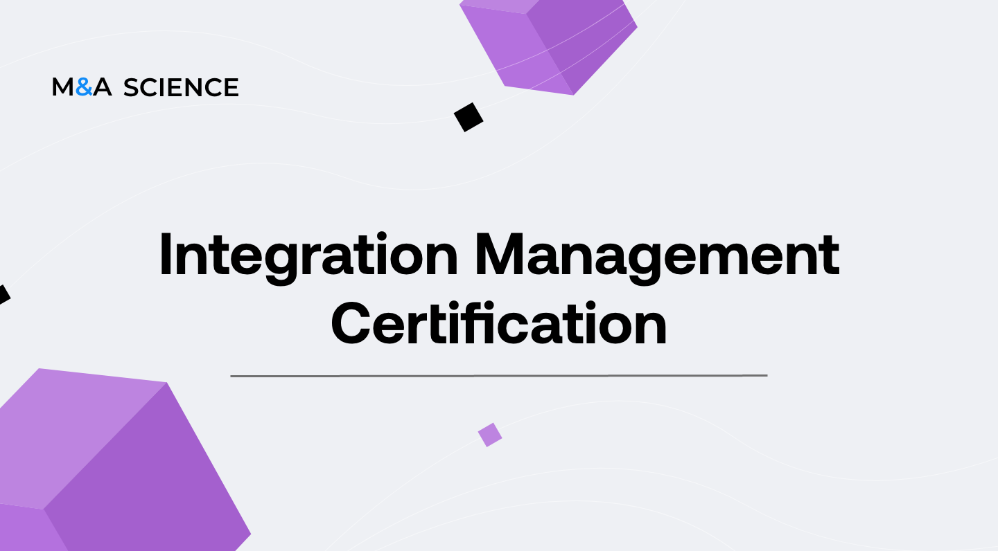 post merger integration certification