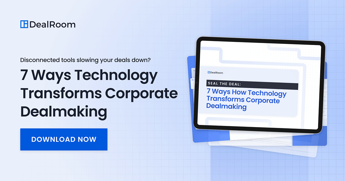 how tehchnology transofrms corporate dealmaking