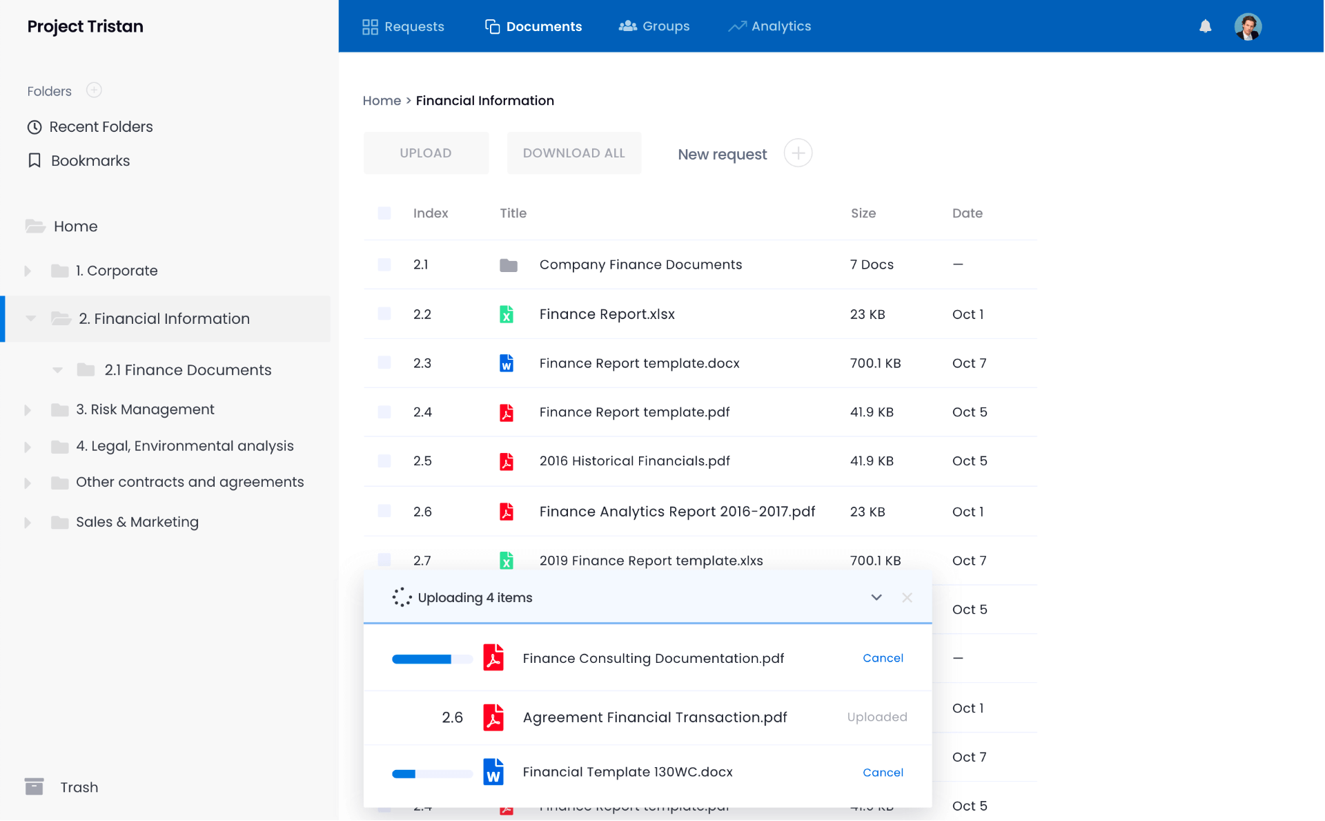 data room in private equity deal