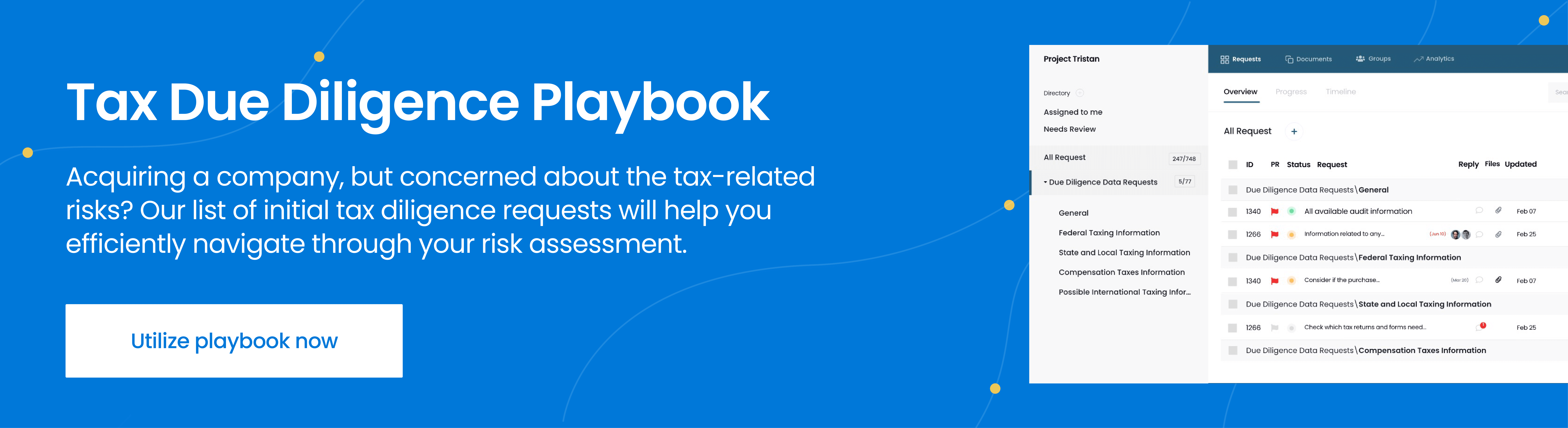 Tax due diligence checklist