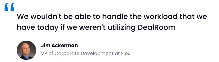 dealroom project management testimonial